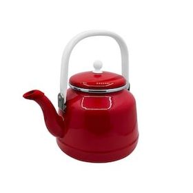 Orcamp OUT-1551 Kırmızı Retro Emaye Kamp Çaydanlığı