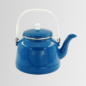 Orcamp OUT-1551 Mavi Retro Emaye Kamp Çaydanlığı