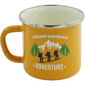 Orcamp OUT-1900 Hardal Adventure Retro Emaye Kupa Bardak