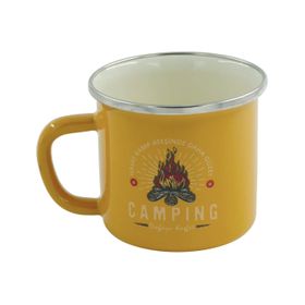 Orcamp OUT-1900 Retro Yeşil Camping Emaye Kupa Bardak