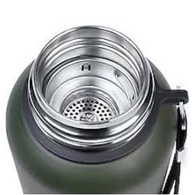 Orcamp OUT-5100 1.5 lt Yeşil Çelik Termos+OUT-1800 Orcamp Katlanır Saplı Karavan 330 ml Çelik Kupa