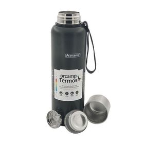 Orcamp OUT-5100 1500 ml Çelik Termos + OUT-1850 ORC-069-A2 Mavi Çelik Bardak
