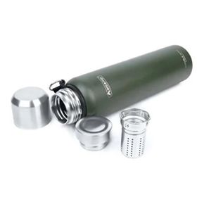 Orcamp OUT-5100 1500 ml Çelik Termos + OUT-1850 ORC-069-A2 Mavi Çelik Bardak