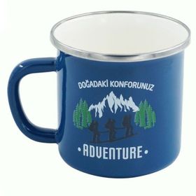 Orcamp Retro Emaye Adventure 2 330 cc Mavi Kupa Bardak