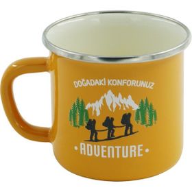 Orcamp Retro Emaye Adventure 2 330 cc Sarı Kupa Bardak