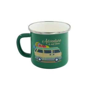 Orcamp Retro Emaye Camping 330 cc Yeşil Kupa Bardak