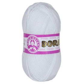Ören Bayan 000 Beyaz 100 gr Dora El Örgü İpi Yünü