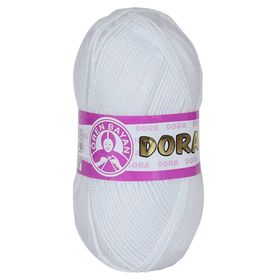 Ören Bayan 000 Beyaz 100 gr Dora El Örgü İpi Yünü