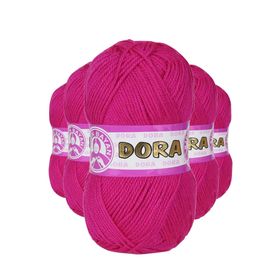 Ören Bayan 045 Fuşya 5 Adet 100 gr Dora El Örgü İpi Yünü