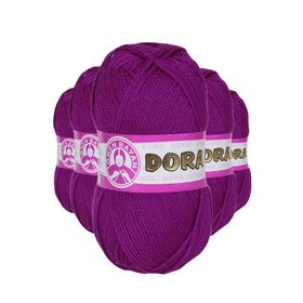 Ören Bayan 047 Mor 5 Adet 100 gr Dora El Örgü İpi Yünü