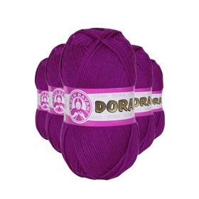 Ören Bayan 047 Mor 5 Adet 100 gr Dora El Örgü İpi Yünü