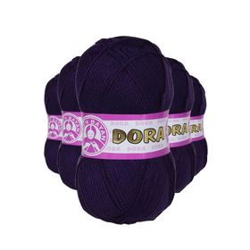 Ören Bayan 060 Koyu Mor 5 Adet 100 gr Dora El Örgü İpi Yünü