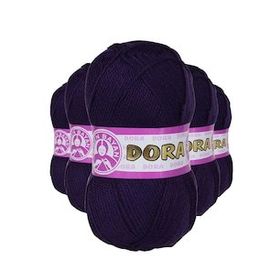 Ören Bayan 060 Koyu Mor 5 Adet 100 gr Dora El Örgü İpi Yünü