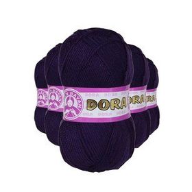 Ören Bayan 060 Koyu Mor 5 Adet 100 gr Dora El Örgü İpi Yünü