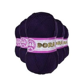 Ören Bayan 060 Koyu Mor 5 Adet 100 gr Dora El Örgü İpi Yünü