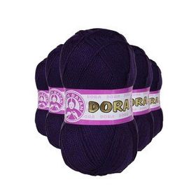 Ören Bayan 060 Koyu Mor 5 Adet 100 gr Dora El Örgü İpi Yünü