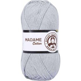 Ören Bayan 100 gr 001 Gri Madame Cotton El Örgü İpi Yünü