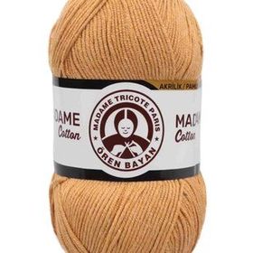 Ören Bayan 100 gr 036 Hardal Madame Cotton El Örgü İpi Yünü