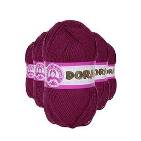 Ören Bayan 103 Mürdüm 5 Adet 100 gr Dora El Örgü İpi Yünü