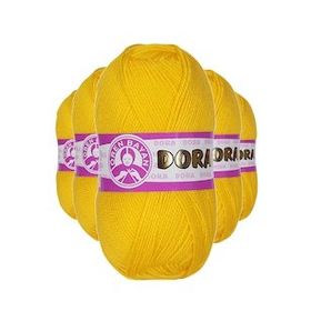 Ören Bayan 5 Adet 100 gr 029 Koyu Sarı Dora El Örgü İpi Yünü