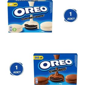 Oreo 2x246 gr Sütlü Çikolata Kaplamalı Vanilyalı + Beyaz Çikolata Kaplamalı Vanilyalı Bisküvi