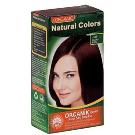 Organic Natural Colors 5RF Şarap Kızılı Bitkisel Kalıcı Saç Boyası