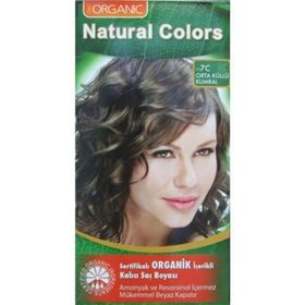 Organic Natural Colors 7C Orta Küllü Kumral Saç Boyası