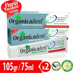 Organicadent 2x75 ml Florürsüz Doğal Diş Macunu