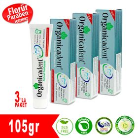Organicadent 3x75 ml Florürsüz Doğal Diş Macunu