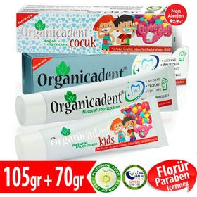 Organicadent Florürsüz 50 ml + 75 ml Doğal Çocuk Diş Macunu