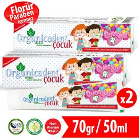 Organicadent Florürsüz Doğal Çocuk 2x50 ml Diş Macunu