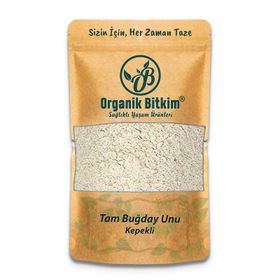 Organik Bitkim 1 kg Tam Buğday Unu Kepekli