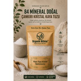 Organik Bitkim 500 gr 84 Mineral Doğal Çankırı Kristal Kaya Tuzu