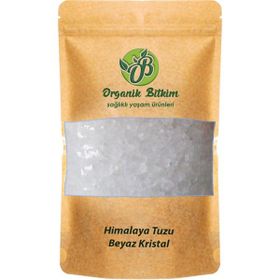 Organik Bitkim 500 gr Kristal Beyaz Öğütülmemiş Himalaya Tuzu