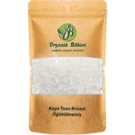 Organik Bitkim 500 gr Öğütülmemiş Kristal Beyaz Kaya Tuzu