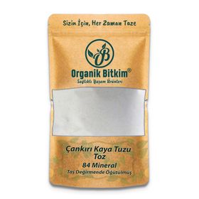 Organik Bitkim Taş Değirmende Öğütülmüş 500 gr 84 Mineral Doğal Çankırı Kaya Tuzu