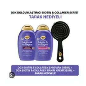 Organix Biotin Collagen 385 ml Şampuan+ 385 ml Taraklı Saç Kremi