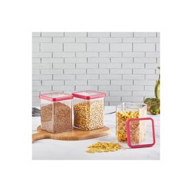 Organizers ORG-114-3 Gold Sızdırmaz Kapaklı Şeffaf 1000 ml 3'lü Set Saklama Kabı