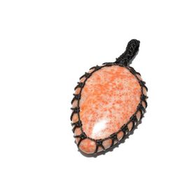 Örgülü Doğal Jasper 001 Kolye Ucu