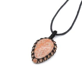 Örgülü Doğal Jasper 001 Kolye Ucu