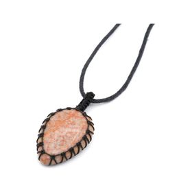 Örgülü Doğal Jasper 001 Kolye Ucu