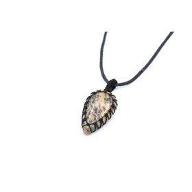 Örgülü Doğal Jasper 002 Kolye Ucu