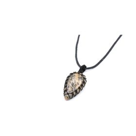 Örgülü Doğal Jasper 002 Kolye Ucu