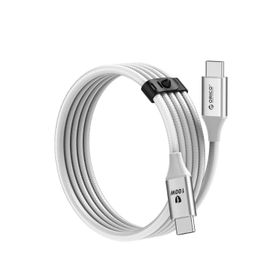 Orico 100W 5A PD Type-C to Type-C Beyaz 1 mt Hızlı Şarj ve Data Kablosu