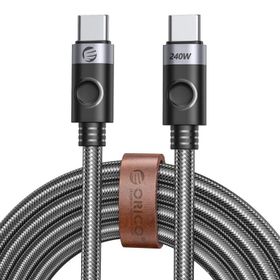 Orico 240W 5A PD Type-C to Type-C 1 mt Siyah Hızlı Şarj ve Data Kablosu