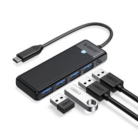 Orico 4 Portlu Type-C To USB 3.0 Yüksek Hızlı 5 Gbps Siyah Çoklayıcı Hub