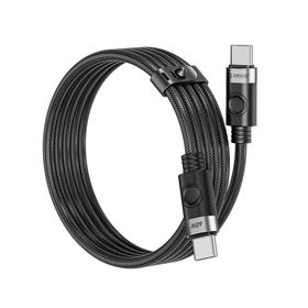 Orico 60W 3A PD Type-C to Type-C 1 mt Siyah Hızlı Şarj ve Data Kablosu