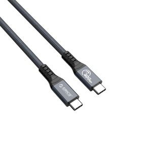Orico 80 cm Gri Thunderbolt 4 PD100W 5A 40 Gbps 8K 60Hz Type-C Yüksek Hızlı Kablo