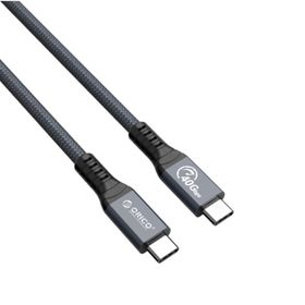 Orico 80 cm Gri Thunderbolt 4 PD100W 5A 40 Gbps 8K 60Hz Type-C Yüksek Hızlı Kablo