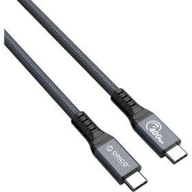 Orico 80 cm Gri Thunderbolt 4 PD100W 5A 40 Gbps 8K 60Hz Type-C Yüksek Hızlı Kablo